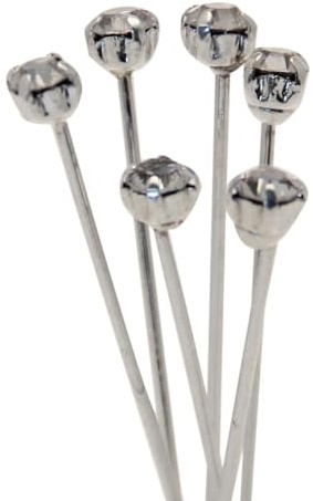 72 lyxiga 4 mm x 4 cm diamant klara diamantstift vinglande blommor