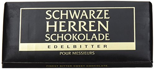 Schwarze Herren Schokolade Edelbitter, 100 g