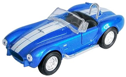 ECO 1965 Shelby Cobra 427 S/C Modellauto Metall 4-VAR. Modell Auto Spielzeugauto 86 (Blau-Metallic)