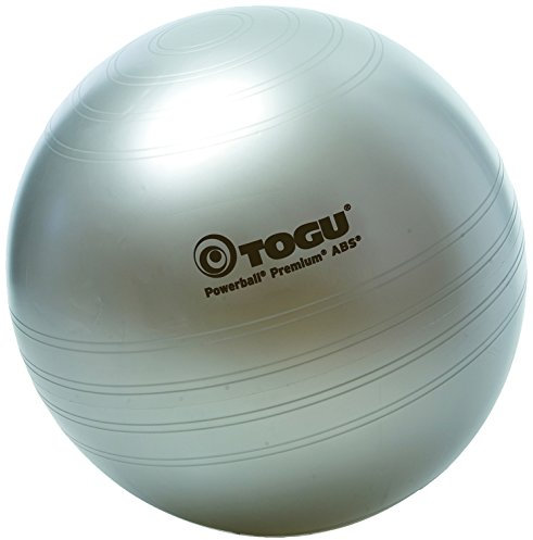Togu 400761 Unisex – Erwachsene Powerball Premium ABS Gymnastikball, Silber, 75 cm