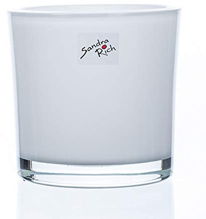 Windlicht Kerzenglas Blumenübertopf Glas Spring Emotion HEAVY 12 cm weiß
