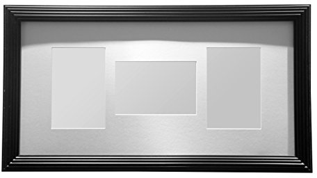 Premier Housewares Multi-Photo Frame for 3 Photos, Black, 25 x 50 x 2 cm