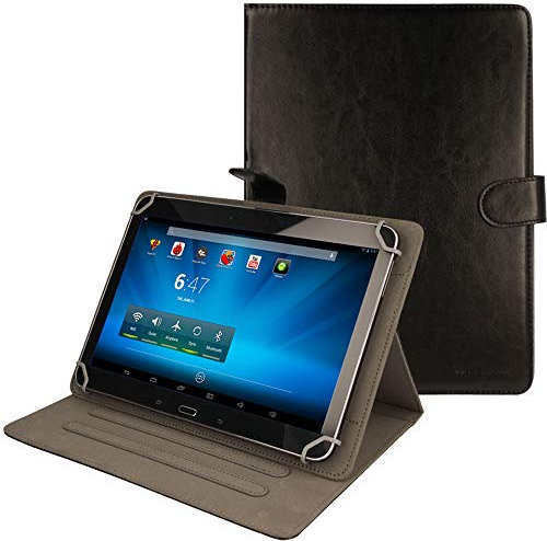 TECHGEAR Stellar (10) Étui Universel pour Lenovo A10 10.1, Huawei T5 10, T3 10 Tactile 10, Tactile 10.1, 9.6 9.7 pouces, YESTEL, AOYODKG, YOTOPT, VANKYO 10, 10.1, tablettes 10.2 10.4 10,5 pouces écran