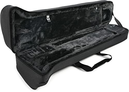Gator Cases Leichter Posaunenkoffer aus Polyfoam mit abnehmbarem Gurt und Tragegriff mit Gummiverriegelung (GL-TROMBONE-F)