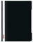 Herlitz Schnellhefter A4 - Quality, Polypropylen-Folie, Glasklar mit Beschriftungsstreifen, schwarz 1 Stück, 11317096
