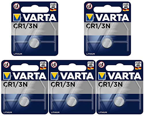 Lithium Batterie ersetzt CR 1/3 N, CR11108 - 5 Stück