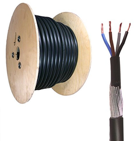 1.5mm 4 Core SWA Steel Wire Armoured XLPE Electrical Cable 100M BASEC Approved