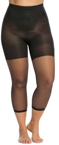 SPANX shape Original Footless Sheers - Body-Shaping Footless Pantyhose for Core Control - Adjustable Length - Black - Size A