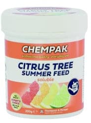 Chempak Citrus Fruit Tree Fertiliser Fruit Plant Tree Food Summer Food for Citrus Trees with High Nitrogen, Boosts Growth and Promotes Bushiness 1 x 200g Pack by Thompson and Morgan