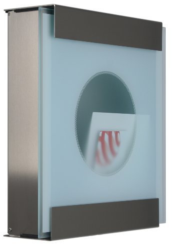 Keilbach Briefkasten glasnost glass bedrucktes Glas Ein-Punkt 07 1113
