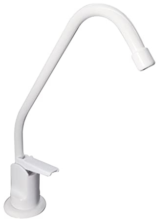 WESTBRASS D2031-NL-50 Water Dispenser Wasserspender im Touch-Flo Style, Pulverbeschichtung weiß, Powder Coat White