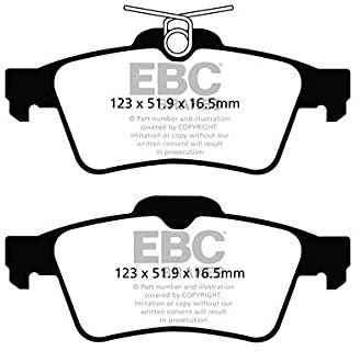EBC Brakes DPX2121 Ultimax OEM Replacement Brake Pads Compatible with PEUGEOT 508 I (8D_), 508 SW I (8E_) Models