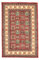 RugVista, Kazak Simav, Teppich, Mittelflor, 200 x 180 cm, Rechteckiger, Orientalischer Teppich, Oeko-Tex Standard 100, Polypropylene, Flur, Schlafzimmer, Küche, Wohnzimmer, Rot/Rost, Dunkelrot