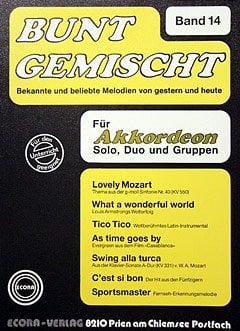 Verlag Ecora BUNT GEMISCHT 14 - arrangiert für Akkordeon [Noten/Sheetmusic]
