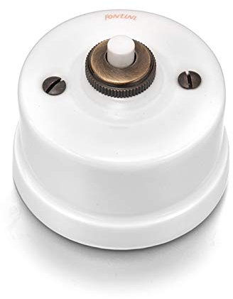 Fontini - pulsador formato especial porcelana blanca Ref. 6583010027