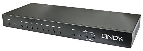 Lindy 8 Port AV Conversion Schalter mit Splitter Funktion - Schwarz