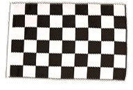 Digni drapeau Damier F1 30 x 45 cm