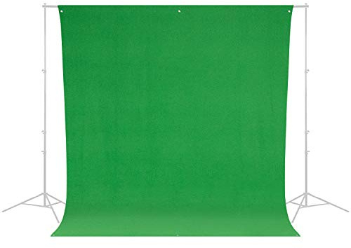 Westcott Wrinkle-Resistant 9' x 10' (2.75 x 3.05m) Backdrop for Photoshoots, Group Portraits, & Photo Booth. Portable and Travel Friendly (Chroma-Key Green)