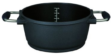 GSW Scala - Olla sin Tapa, 20 centímetros, Color Negro