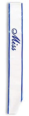 W WIDMANN MILANO Party Fashion - Personalisierbare Schärpe, Schulterband, Braut, Junggesellinnenabschied, JGA