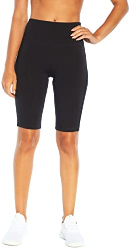 Marika Magic Women’s Tummy-Control Bermuda Shorts - Extra-Cinching Support - with Coolmax Gusset - Slim Fit Black