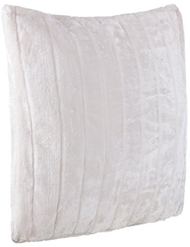 Brandsseller Nerzkissen Fellimitat Dekokissen Couchkissen Sofakissen - besonders weich und kuschelig - Größe: 50x50 cm - Weiss
