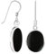 Tuscany Silver Damen-Ohrringe Oval Onyx Drop - 8.57.9269