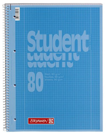 BRUNNEN Collegeblock A4 blau, Lin.28 5St