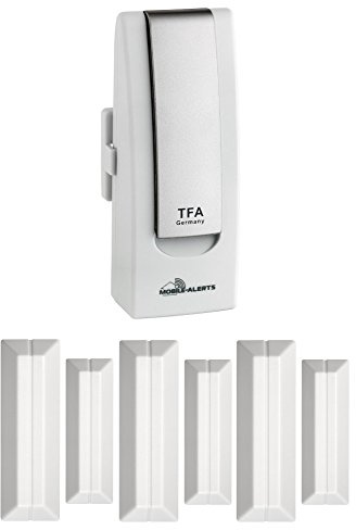 TFA Dostmann Haus-Überwachungsset TFA 31.4000.02.TF.Basic Weatherhub SmartHome Tür und Fensteralarm