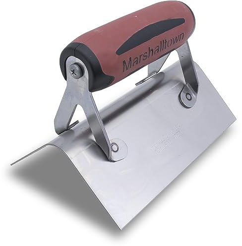 Marshalltown 68SSD Ausseneck-Kelle mit Durasoft Griff, Eckkelle aus Edelstahl, Kellenmaß: 152x64 mm, Winkel mit Radius