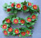 CBK-MS® 1 Blumengirlande Sonnenblumen rot ~ ca. 120 cm ~ zum verschönern Ihres Fahrrades oder Ihrer Wohnung