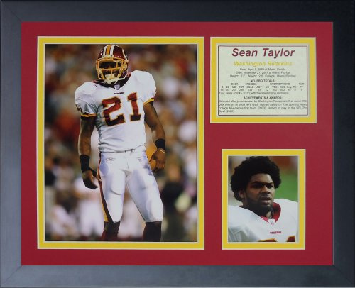 Legenden Sterben Nie Sean Taylor Away gerahmtes Foto Collage, 11 x 35,6 cm