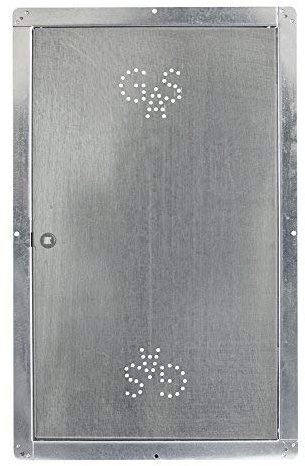 Puerta para contador de gas de acero galvanizado con llave cuadrada (70 x 40 cm)