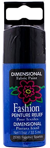 Mod Podge Fashion Fabrics-Colours-Glitter Sapphire, Synthetic Material, Blue, 11.5 x 3.3 x 2 cm