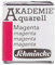 Schmincke – AKADEMIE® Aquarell, feine Künstler-Aquarellfarben, Magenta, 16 336 044, halbes Näpfchen, Aquarellmalerei, vegane Wasserfarbe