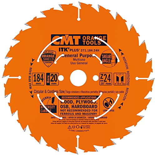 CMT Orange Tools 271,184,24H scie circulaire (ultra itk) 184 x 24 x 20 1,3 z