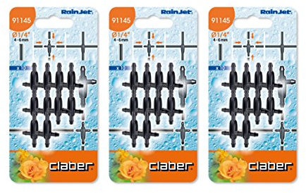 Rainjet Claber 91145 - Accoppiamento a 4 vie, confezione da 10