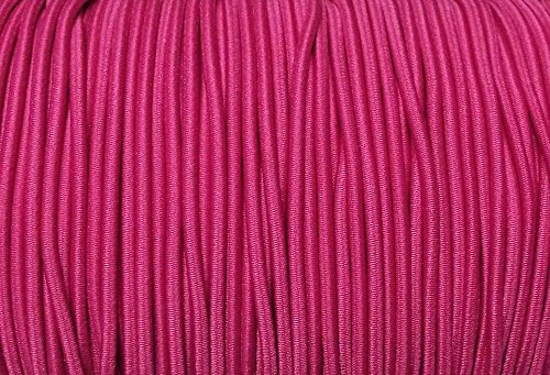 5 m elastische Kordel/Gummikordel pink 2,5 mm 1,12€/m