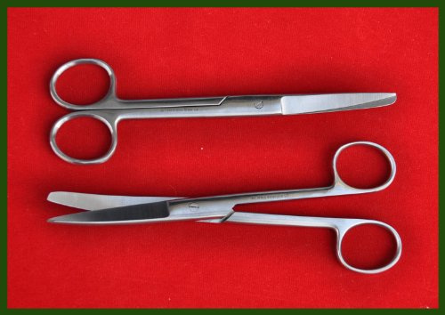 Verbandschere Pflaster-Schere gebogenschere aus Rostfreies AT-v1