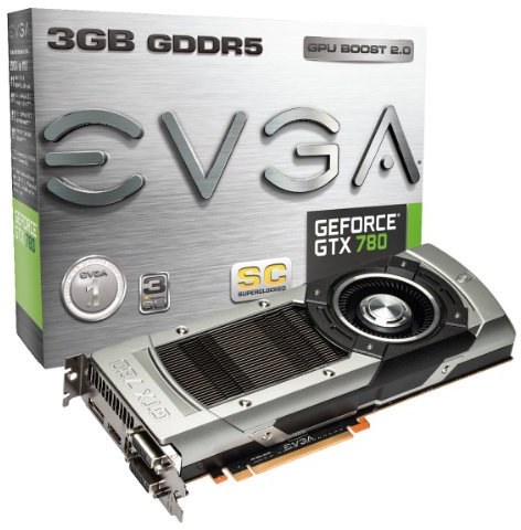 eVGA GeForce GTX 780 3GB GDDR5 Grafikkarte 03G P4-2783