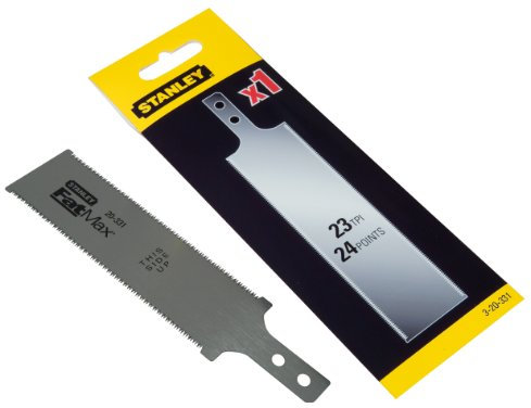 Stanley 3-20-331 Lame De Scie À Raser - Gamme FatMax - 23Dents/Pouce - Denture Triple Biseau - Double Denture - Réaffûtable - 120Mm