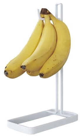 YAMAZAKI Hanger Home Banana Stand | Steel | Fruit Basket, One Size, White