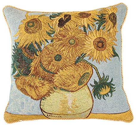 Gobelin Kissenbezug – Van Gough: Sonnenblume – aus Gobelin im belgischen Stil