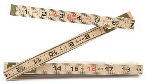 Crescent Lufkin Red End Folding Wood Rule, 6-Inch - TX46N