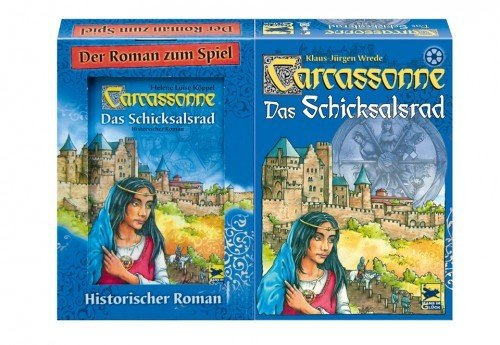 Schmidt Spiele 48195 - Carcassonne Schicksalsrad Buch+Spiel