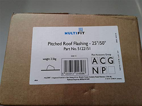 Baxi 5122151 NA Multifit Pitched Roof Flashing 25/50 Degree Angle,