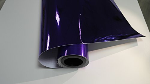 Könighaus (9,54€/m2) Chrome Lila Folie 400 x 152 cm blasenfrei mit Anleitung (Autofolie)