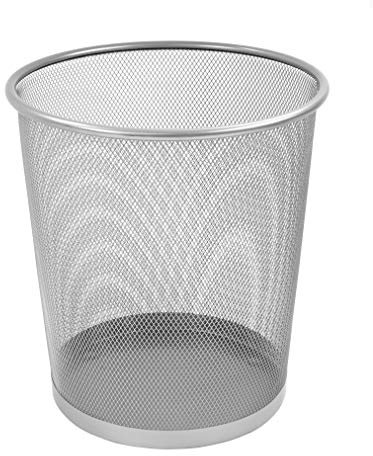 Osco 27.5cm Mesh Waste Bin - Silver