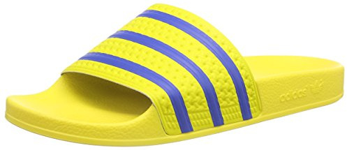 adidas Originals Herren Adilette Dusch-& Badeschuhe,Gelb (Yellow/Bluebird/Core Black),42EU
