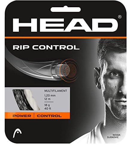 HEAD Set Rip Control, Racchetta da Tennis Unisex Adulto, Nero, 16